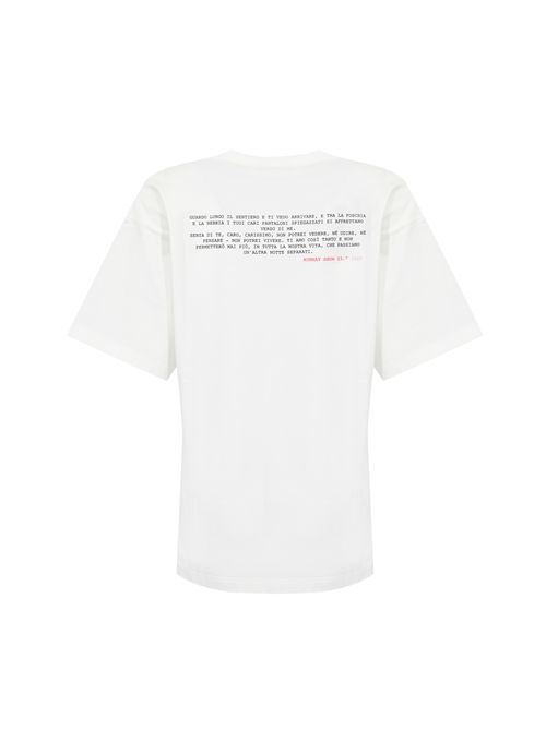 T-shirt in jersey di cotone con logo Bianco ALBERTA FERRETTI | A0703 51950002